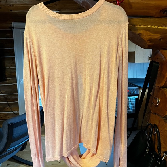 Lululemon Size 12 Open Back Sweater - Picture 1 of 5